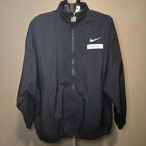 Nike Women's WNBA Black Essential Very Oversized Woven Full-Zip Jacket Size XL